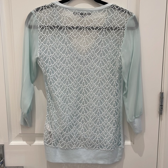 Perfect condition French Connection lace-back blouse - Picture 3 of 4